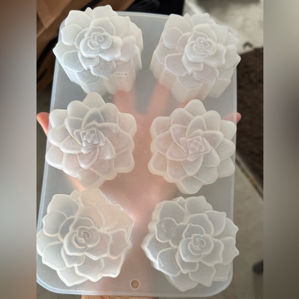 Molde de Silicona con 6 Cavidades en Forma de rose - Perfecto para Elaboración